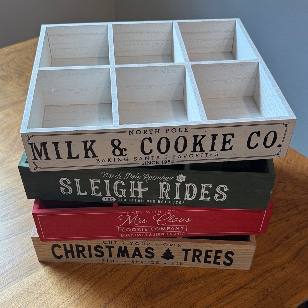 Target Wooden Storage Boxes Set